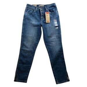 NWT Levis Womens 721 High Rise Skinny Ankle Jeans Size 12 Blue Denim Casual